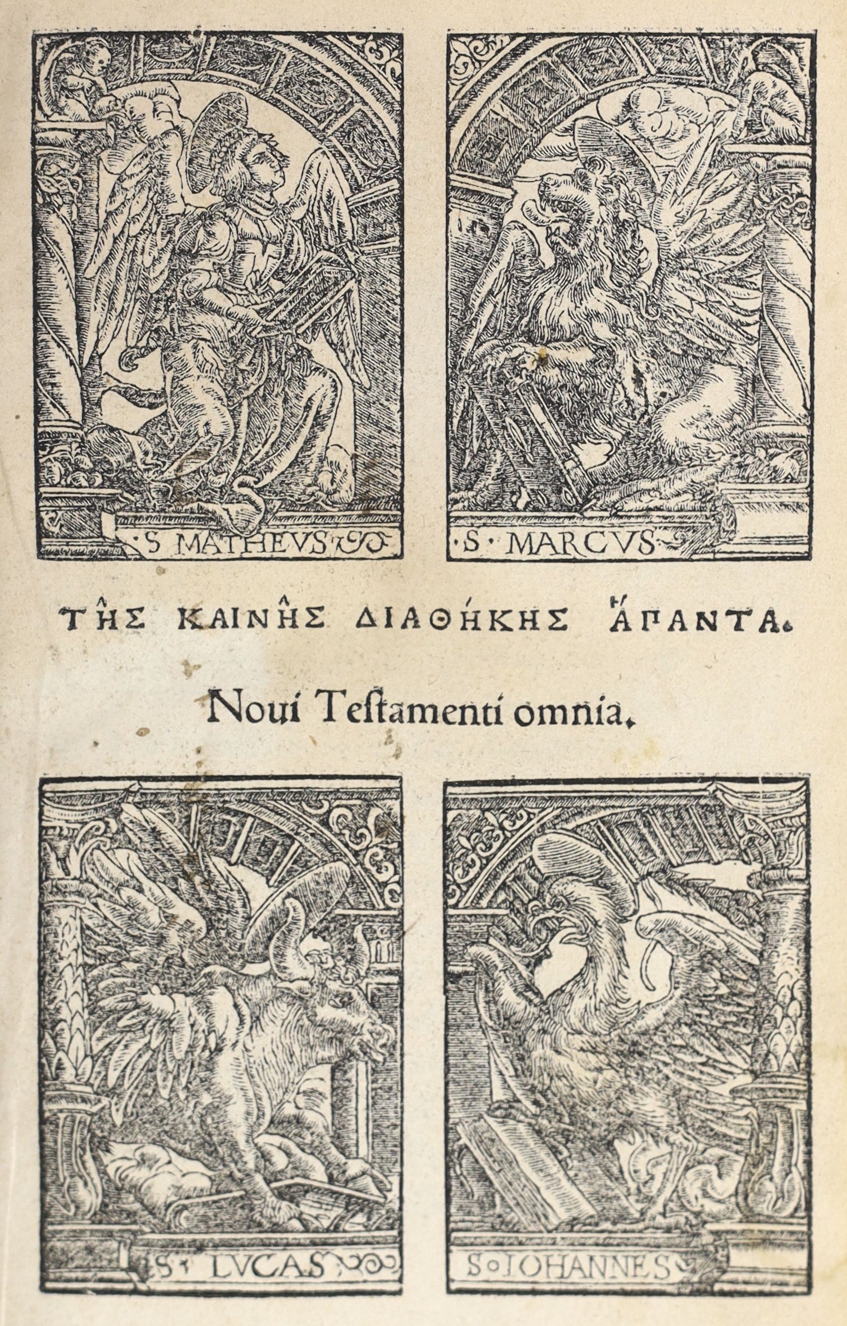 Erasmus, Desiderius - New Testament in Greek, 12mo, Basel, c.1540